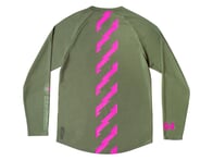 Muc-Off "Long Sleeve Riders" Trikot - Green/Pink