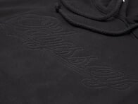 Odyssey BMX "Big Stitch" Hooded Pullover - Black with Black Stitch