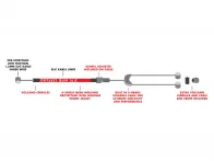 Odyssey BMX "Linear Quik Slic" Bremskabel Set