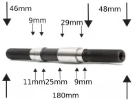 Rant BMX "Moonwalker V2 Freecoaster" Achse