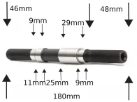 Rant BMX "Moonwalker V2 Freecoaster" Axle