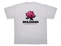 Skilldash "Thrive Lotus" T-Shirt - White