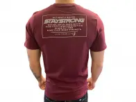 Stay Strong "Authentic Box" T-Shirt - Maroon