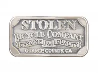 Stolen BMX "Small Crest Flat" Top Tube Badge
