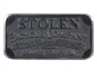 Stolen BMX "Small Crest Flat" Top Tube Badge