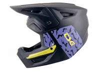 TSG "Sentinel Graphic Design" Fullface Helm - Violet Yellow Flakes