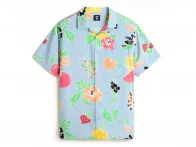 Vans "Fruit Calmosa Button Down" Shirt - Dusty Blue