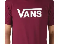 Vans "Classic" T-Shirt - Burgundy/White