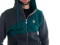 Chico Clothing "Bendform Grau/Grün" Zipper