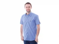 Chico Clothing "Fil A Fil blau" Hemd