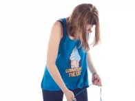 Chico Clothing "Save the Day" Girl Tank Top blau