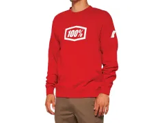 100 Percent "Icon Crewneck" Pullover - Deep Red