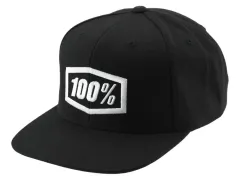 100 Percent "Icon Snapback" Cap - Black