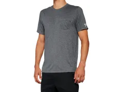 100 Percent "Mission Athletic" T-Shirt - Charcoal Heather