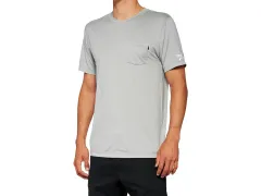 100 Percent "Mission Athletic" T-Shirt - Grey Heather
