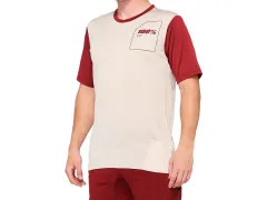 100 Percent "Ridecamp" Jersey T-Shirt - Stone/Brick