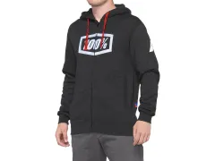 100 Percent "Syndicate" Zipper - Heather Black