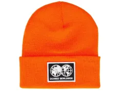Doomed Brand "Globe Patch" Beanie - Orange
