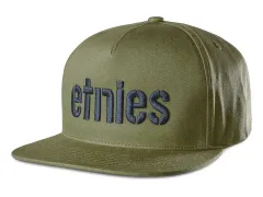 Etnies "Corp Snapback" Cap - Tan/Blue