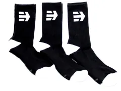 Etnies "Direct V2 3 Pack" Socks (3 Pair) - Black