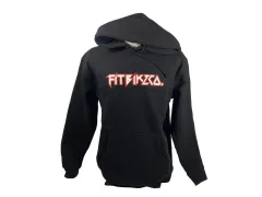 Fit Bike Co. "Heavy Metal" Hooded Pullover - Black