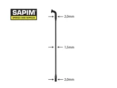 Sapim "Laser Double Butted" Spoke (without nipples)