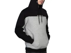 Stay Strong "Cut Off" Hooded Pullover - Black/Grey