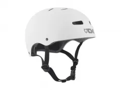 TSG "Skate/BMX Solid Colors" BMX Helmet - Injected White