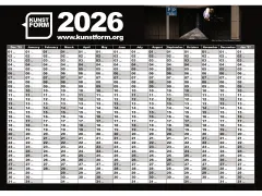 kunstform "2026" BMX Wandkalender - 594 x 841 mm (DIN A1)