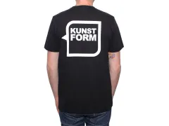 kunstform "Back Logo v2" T-Shirt - Black