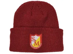 S&M Bikes "Ribbed Cuffed" Beanie - Red