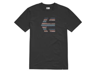 Etnies Icon Print Tee T Shirt Grey Blue Kunstform Bmx Shop Mailorder Worldwide Shipping