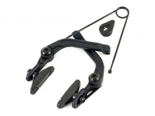 KHE BMX u-Bremse u-Brake Aluminium Oil Slick With Springhanger Feather