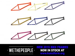 wethepeople 2019 BMX Frames - In stock!