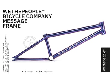 wethepeople "Message" 2019 BMX Rahmen - Galactic Purple