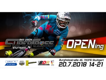 BMX Supercross Strecke Stuttgart - Eröffnung