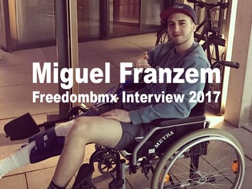 Miguel Franzem - freedombmx Interview 2017 "the damn knee"