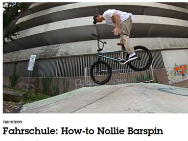 Freedombmx - HOW TO Nollie Barspin with Miguel Smajli
