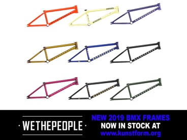 wethepeople 2019 BMX Frames - In stock!