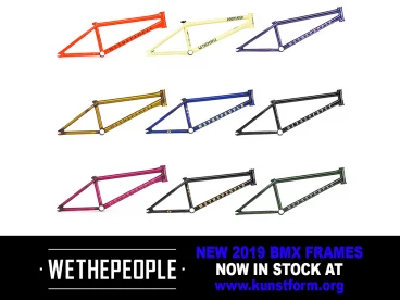wethepeople 2019 BMX Frames - In stock!
