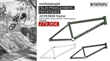 wethepeople Pathfinder Felix Prangenberg 2019 BMX Frame Sale