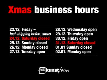 Xmas 2022 - Dates and Business Hours