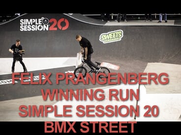 Felix Prangenberg | winning run BMX Street | simple session 20