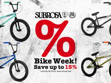 Subrosa BMX Bike Week! - Save up to 15% on BMX bikes