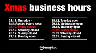 Xmas 2021 - Dates and Business Hours