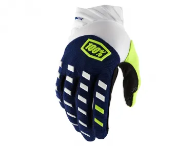 100 Percent "Airmatic" Gloves - Navy/White