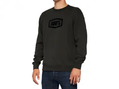 100 Percent "Avalanche Crewneck" Pullover - Light Black