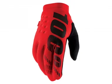 100 Percent "Brisker Cold Weather" Handschuhe - Red/Black