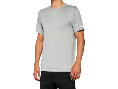 100 Percent "Mission Athletic" T-Shirt - Grey Heather