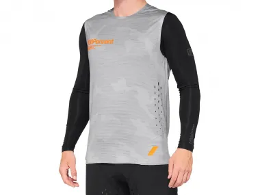 100 Percent "R-Core Concept" Jersey Longsleeve - Grey Camo/Black